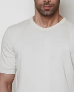 تی شرت بافت یقه گرد مردانه کد 014 - تصویر 4