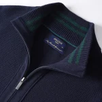 ژاکت بافت زیپی یقه ایستاده مردانه کد 030 - تصویر 12