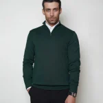 پلیور نیم زیپ یقه ایستاده مردانه کد 040