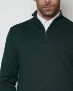 پلیور نیم زیپ یقه ایستاده مردانه کد 040 - تصویر 21