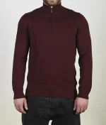 پلیور نیم زیپ یقه ایستاده مردانه کد 040 - تصویر 25