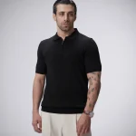 پلیور بافت نیم زیپ یقه برگرد مردانه کد 042