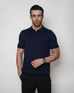 پلیور بافت نیم زیپ یقه برگرد مردانه کد 042 - تصویر 7