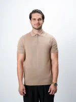 پلیور بافت نیم زیپ یقه برگرد مردانه کد 042 - تصویر 4