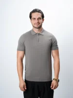 پلیور بافت نیم زیپ یقه برگرد مردانه کد 042 - تصویر 3