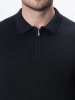 پلیور بافت نیم زیپ یقه برگرد مردانه کد 043 - تصویر 9