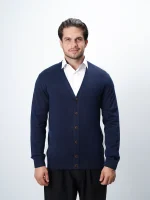 ژاکت دکمه دار یقه هفت مردانه کد 050 - تصویر 10