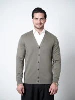 ژاکت دکمه دار یقه هفت مردانه کد 050 - تصویر 6