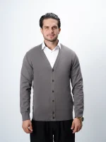 ژاکت دکمه دار یقه هفت مردانه کد 050 - تصویر 5