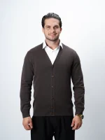 ژاکت دکمه دار یقه هفت مردانه کد 050