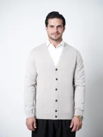 ژاکت دکمه دار یقه هفت مردانه کد 050 - تصویر 2