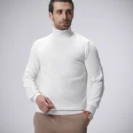 پلیور بافت یقه اسکی مردانه کد 071