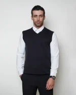 ژیله بافت یقه هفت مردانه کد 090 - تصویر 2