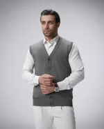 ژیله تمام دکمه یقه هفت مردانه کد 091 - تصویر 2