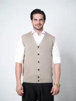 ژیله تمام دکمه یقه هفت مردانه کد 091 - تصویر 10