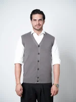 ژیله تمام دکمه یقه هفت مردانه کد 091 - تصویر 6