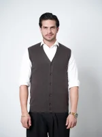 ژیله تمام دکمه یقه هفت مردانه کد 091 - تصویر 4