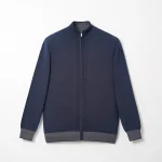 ژاکت زیپی یقه ایستاده مردانه کد 378