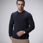 پلیور بافت یقه گرد مردانه کد 393