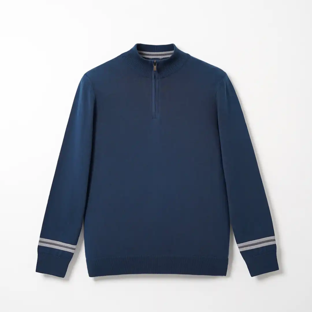 110401010313636 پلیور نیم زیپ یقه ایستاده مردانه کد 401 - تصویر 1