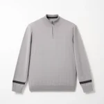 پلیور نیم زیپ یقه ایستاده مردانه کد 401 - تصویر 6