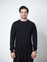 پلیور بافت یقه گرد مردانه کد 423 - تصویر 4