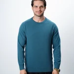 پلیور بافت یقه گرد مردانه کد 423