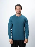 پلیور بافت یقه گرد مردانه کد 423