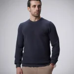 پلیور بافت یقه گرد مردانه کد 425