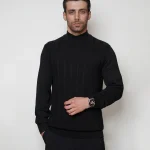 پلیور بافت یقه پنج سانت مردانه کد 447