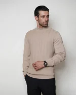 پلیور بافت یقه پنج سانت مردانه کد 447 - تصویر 2