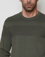 پلیور بافت یقه گرد مردانه کد 448 - تصویر 4