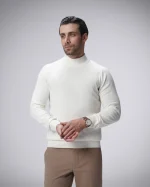 پلیور بافت یقه پنج سانت مردانه کد 451