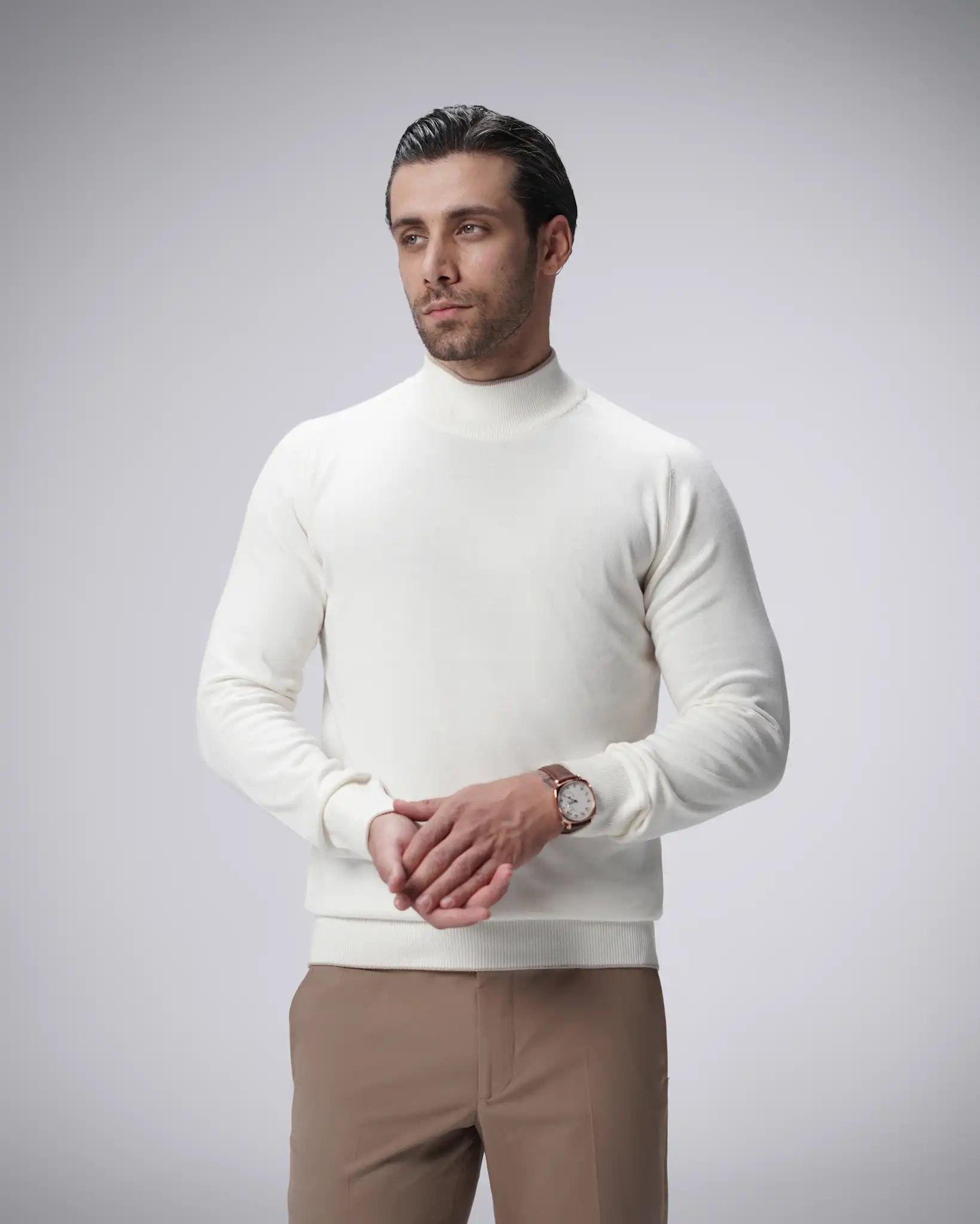 110451040818136 پلیور بافت یقه پنج سانت مردانه کد 451 - تصویر 1