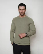 پلیور بافت یقه گرد مردانه کد 452 - تصویر 2