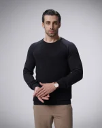 پلیور بافت یقه گرد مردانه کد 452 - تصویر 4