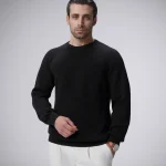 پلیور بافت یقه گرد مردانه کد 455