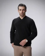 پلیور بافت یقه هفت مردانه کد 456