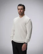 پلیور بافت یقه هفت مردانه کد 456 - تصویر 2