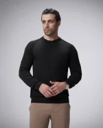 پلیور بافت یقه گرد مردانه کد 457 - تصویر 5