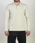 پلوشرت آستین بلند یقه برگرد مردانه کد 004