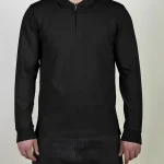 پلوشرت آستین بلند یقه برگرد مردانه کد 042