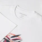 تیشرت آستین کوتاه یقه گرد طرح برگ مردانه کد 140 - تصویر 4