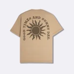 تیشرت آستين كوتاه يقه گرد طرح Sunny Day مردانه كد 151 - تصویر 4